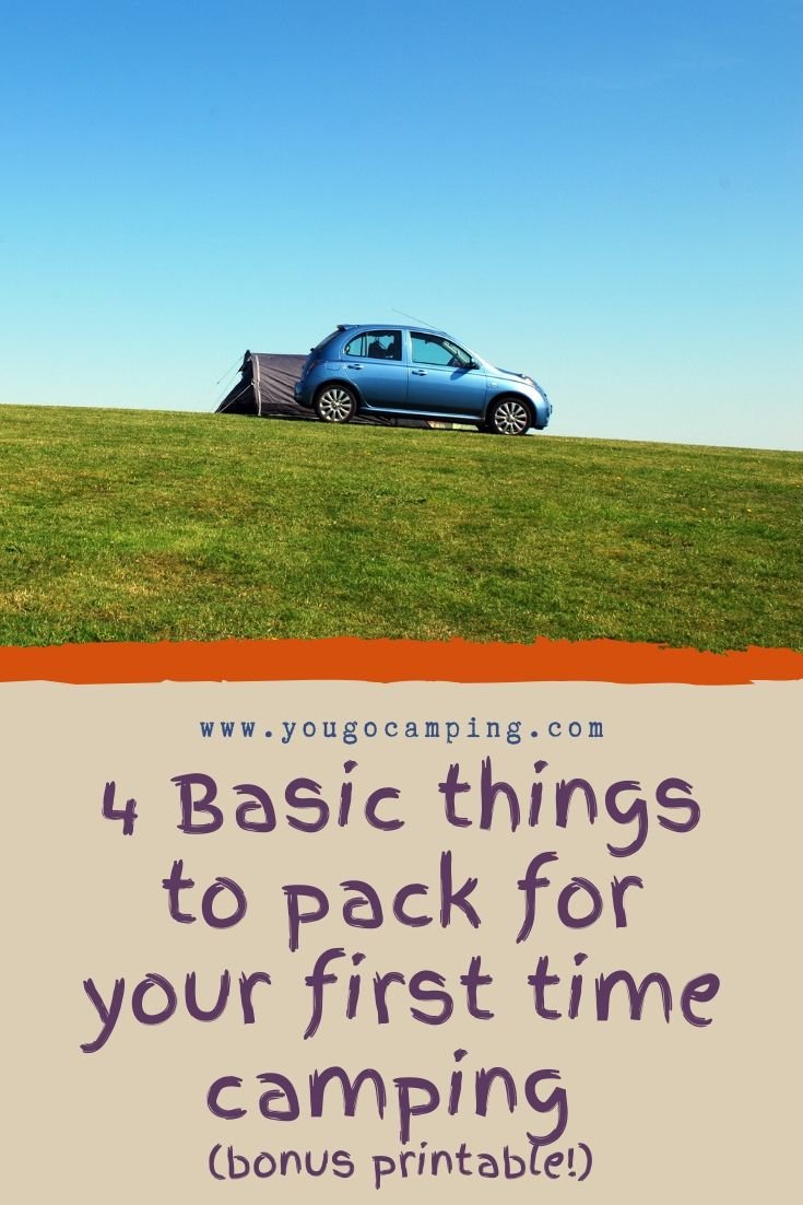 4 Basic things to pack for your first time camping (bonus printable!)